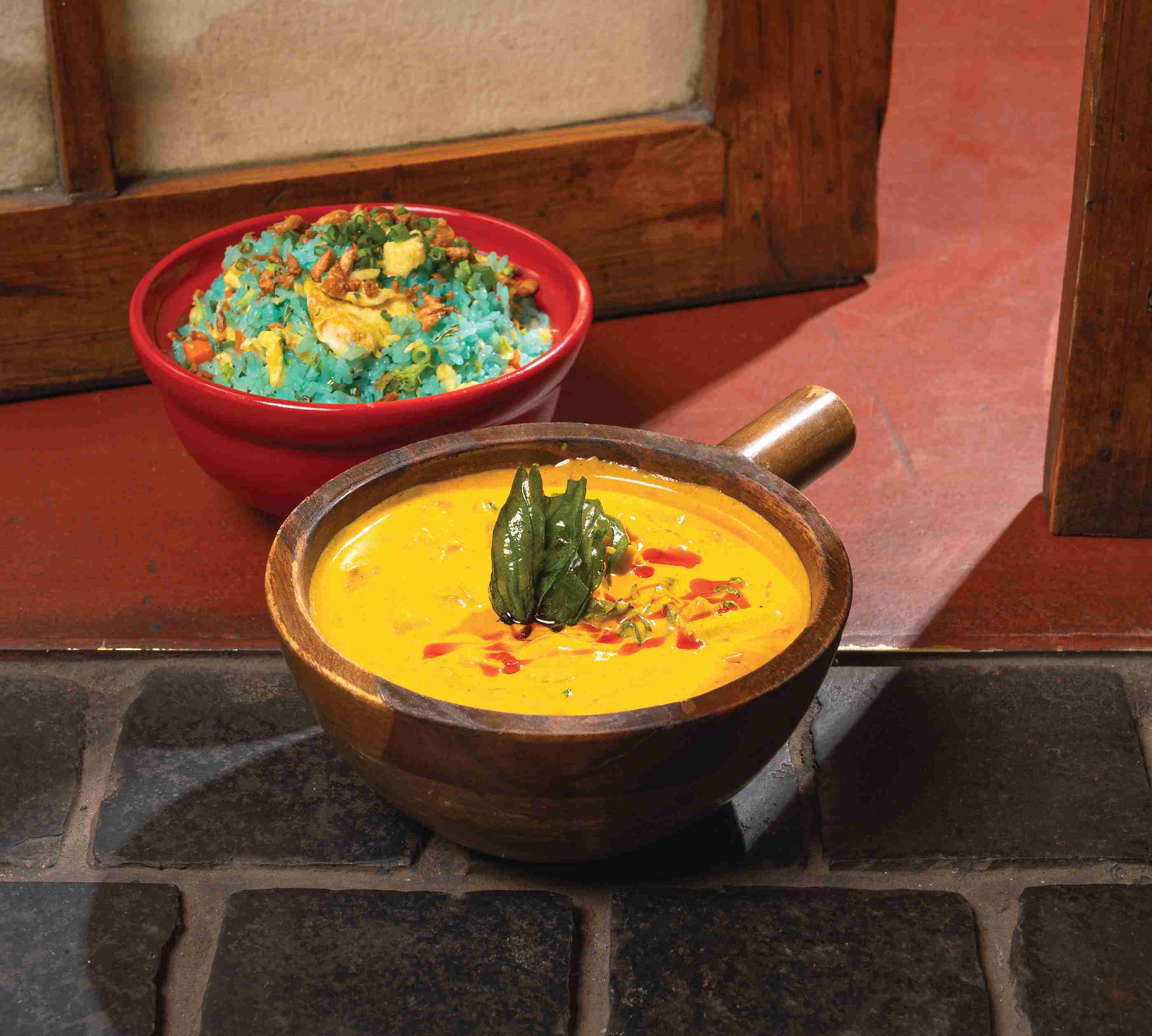 Thai curry and fried rice bowls at Chubby Cho
